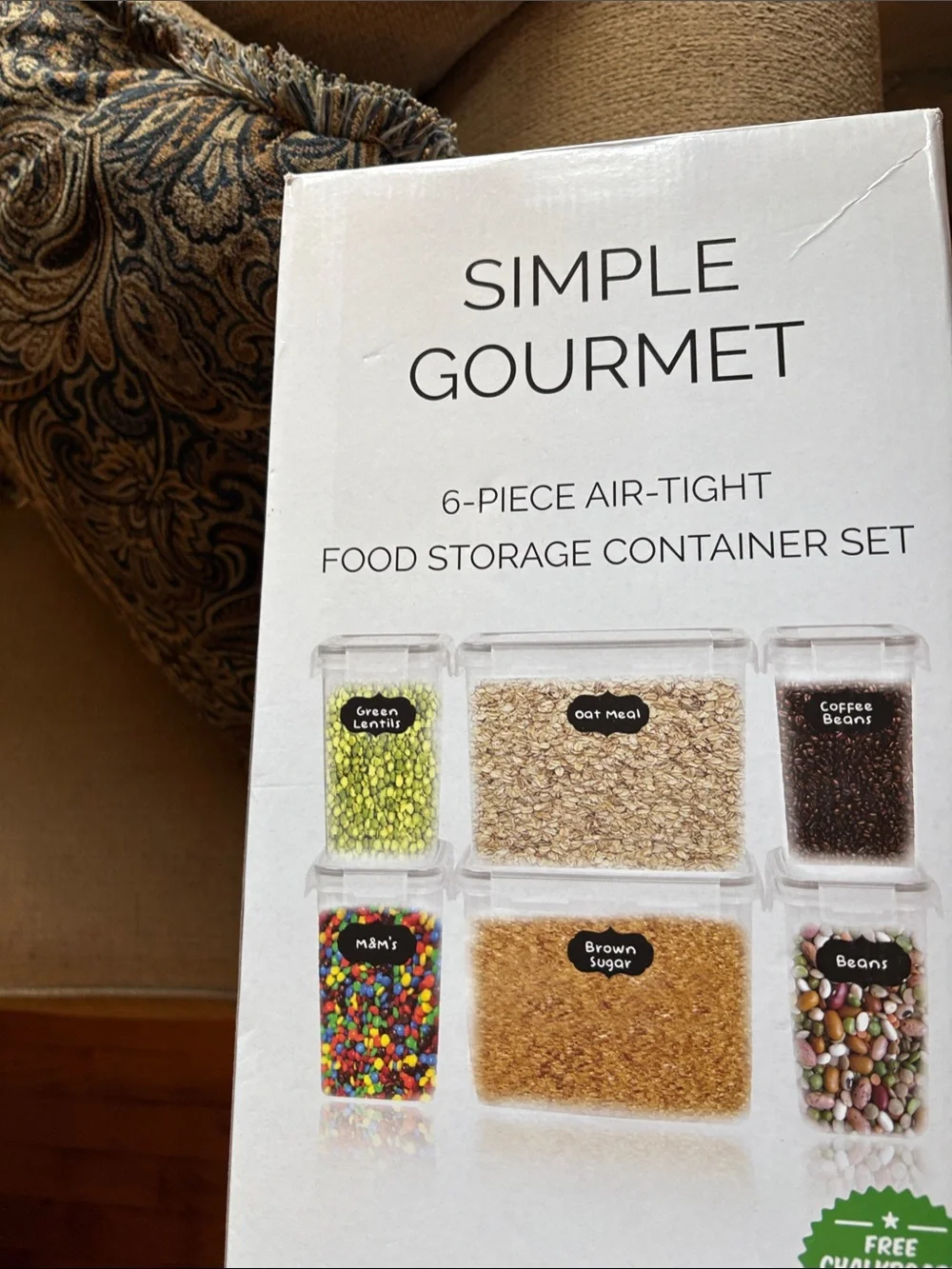 6-Piece Air-Tight Food Storage Container Set - Clear